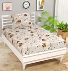 Simple Home 120TC Floral Single Bedsheet 60x88inch Blue