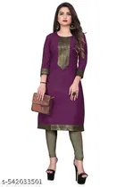 Cotton Kurti for Women,  Purple  