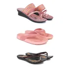 Combo of Heels with Slippers & Flats for Women 