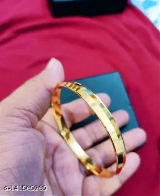 Gold Plated Kada Bracelet for Men