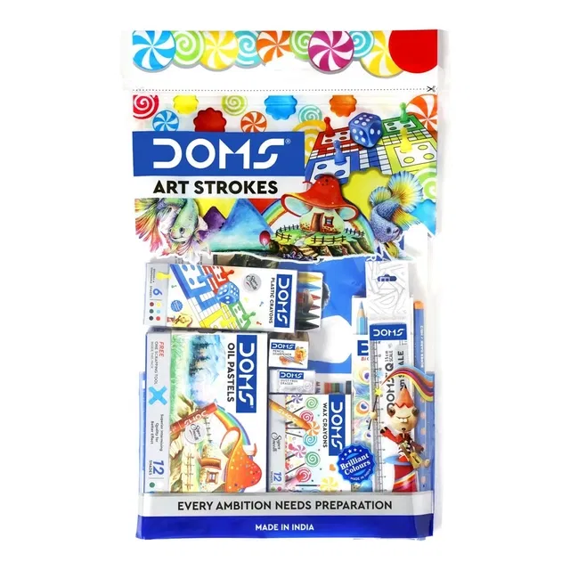 DOMS Art Strokes Kit (8 Pcs, Pack of 1)