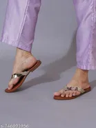 Shoetopia Flat Gold Size 5.0