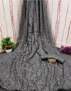 Net Solid Saree for Women 