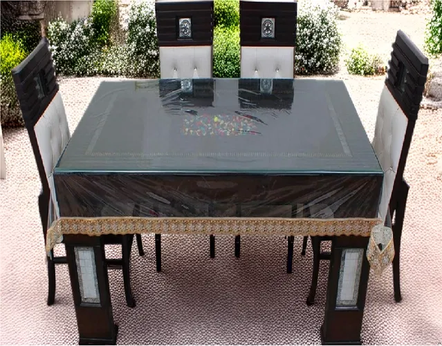 PVC Table Cover (Multicolor, 40x60 Inches)