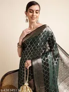 Organza Zari Woven Saree for Women 