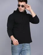 Full Sleeves Solid Hooded T-shirt for Men 