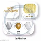 50 Pcs Balloons Decoration Kit, Multicolour, Set of 1