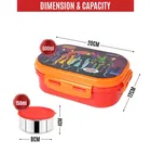 Stainless Steel Insulated 2 Containers Lunch Box for Kids 