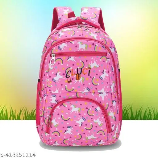 Polyester Backpack Bag, Multicolor
