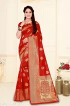 Banarasi Silk Zari Woven Saree for Women 
