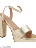 Solid Block Open Toe Heels Size 11-12 Years