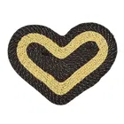 Polypropylene PP Doormat, Black, Pack of 2 