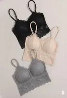 Cotton Solid Padded Bras for Women, Multicolour, Pack of 3 