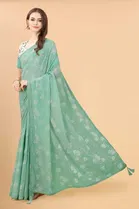 Trendy Zoya Silk Saree with Blouse Piece For Women 