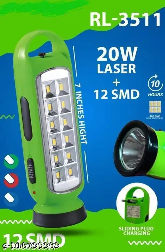 Rechargeable LED Emergency Light (White, 20 W)