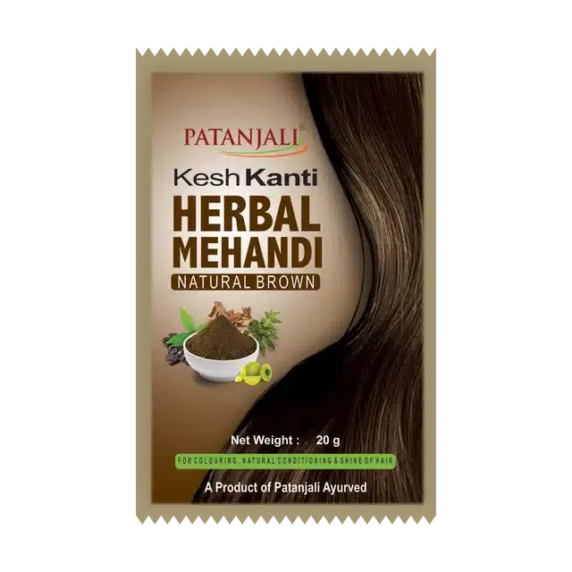 पतंजलि केश कांति हर्बल नेचुरल ब्राउन मेहंदी 20 g