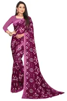 Georgette Printed Saree for Women 