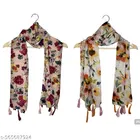 Chiffon Scarves for Women, Multicolor, Pack of 2
