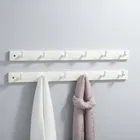 Padmakashi Door/Wall Hook Rail Hanger Set Of 2, Ivory Color Hook Rail 2, Pack Of 2