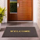 PVC Anti Skid Welcome Door Mat [38x58 cm] Brown