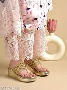 Shoetopia Heel Sandals Golden Size IND-4