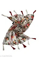 Poly Chiffon Scarves for Women, Multicolor, Pack of 2