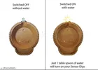 Water Sensored LED Diyas (Brown, Pack of 6)