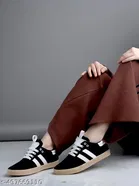 Solid Synthetic TPR Sole Sneakers for Women 