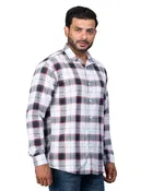 Poly Cotton Full Sleeves Chequered Shirt for Men 