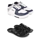 Combo of Sports Shoes & Flipflops for Men 