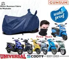 Polyester Scooty Cover with Free Mask 