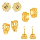 Gold Plated Designer Earrings Set for Women & Girls 