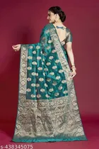 Organza Zari Woven Saree for Women 