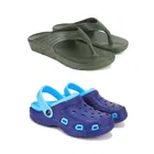 Combo of Flipflops with Clogs for Men 