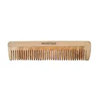 Majestique Wooden Hair & Beard Comb Natural Curly Wavy Dry Hair for Womens and Mens 