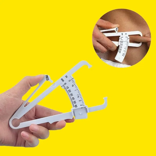 Lightweight Eco-Friendly Body Fat Measuring Caliper (Multicolor, Pack of 1)