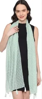 Cotton Blend Printed Scarves for Women 