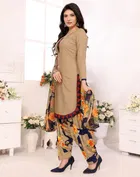 Crepe Floral Punjabi Suits for Women 