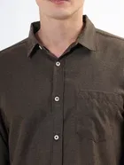 100% Cotton Full Sleeves Solid Shirt for Men 