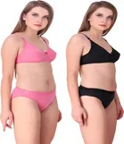 Cotton Blend Lingerie Set for Women 