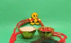 Alloy Rakhi with Greeting Card & Roli Chawal 