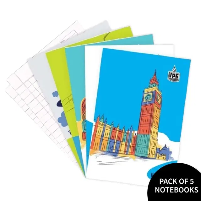 VPS 18 x 24 Square Box Notebook [112 Pages, Pack of 5]