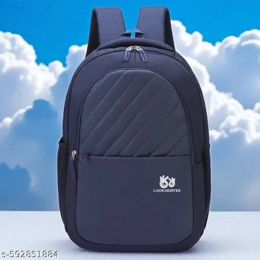 Polyester Backpack for Men & Women, Blue