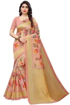 Art Silk Floral Print Saree for Women 