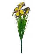 Green Gallery Yellow Butterfly Flower Bunch 35x20cm