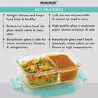 मैग्नस ग्लॉक खाद्य डिवाइडर आयताकार कंटेनर 580 ml