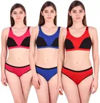 Cotton Blend Lingerie Set for Women 