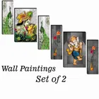 MDF 2 Pcs Designer Wall Painting for Home & Office 