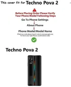 Rubber Back Cover for Tecno POVA 2 
