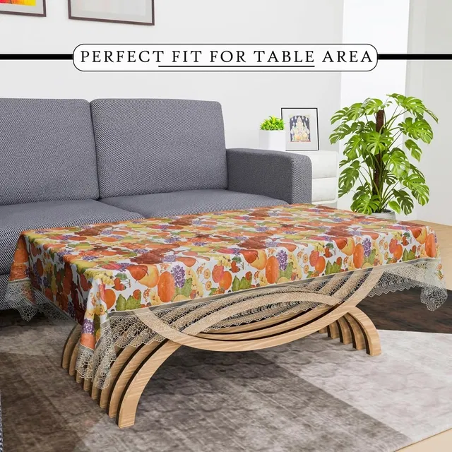 PVC Table Cover (Multicolor, 40x60 Inches)